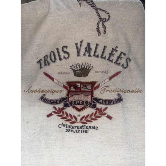 Express Other - Vintage Express fleece Hoodie Mens size XL Trois Vallees Ski Fleece Pullover